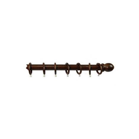BASTONE IN LEGNO SENZA SUPPORTI Ø MM.35 NOCE  cm.240