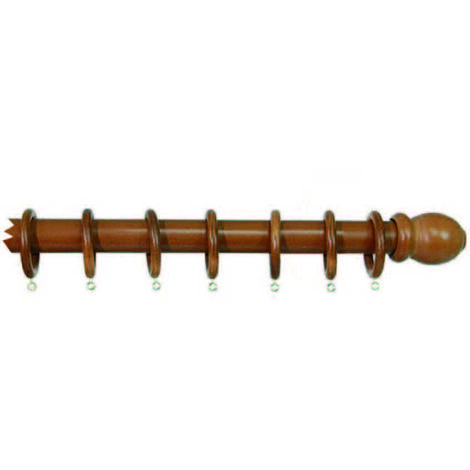 Bastone in legno senza supporti ø mm.35 olmo - cm.240