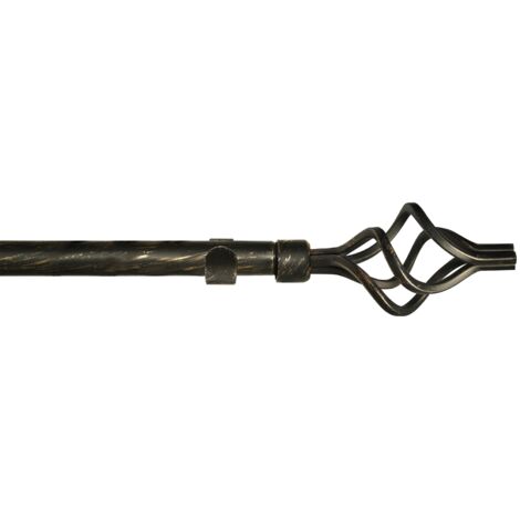 BASTONE KIT TWIST D.19MM 120-210CM NERO-ORO