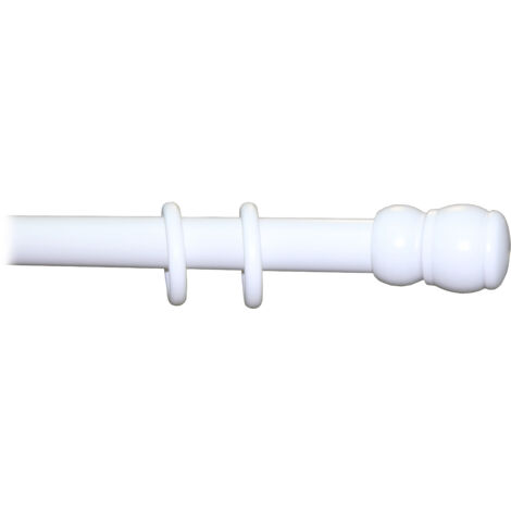 BASTONE LEGNO A STRAPPO D 35 BIANCO 210CM S/SUPP.- 1,0 pz