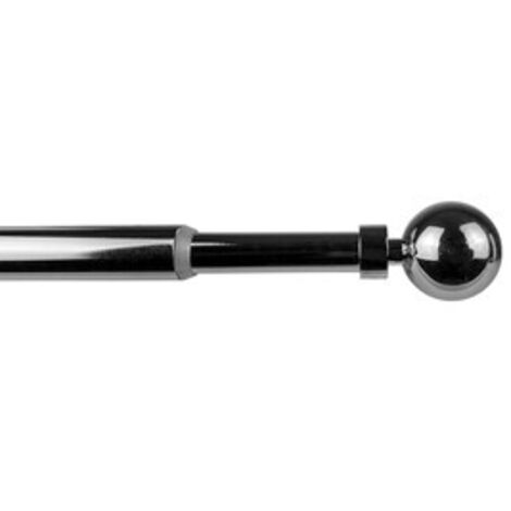 BASTONE METALLO D 12/9  70/120CM PALLA CROMO