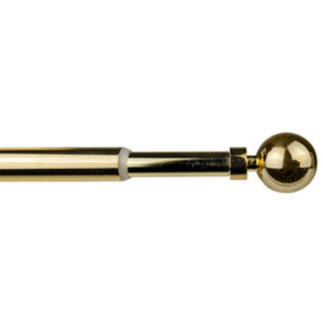 BASTONE METALLO D 12/9  70/120CM PALLA ORO- 1,0 pz