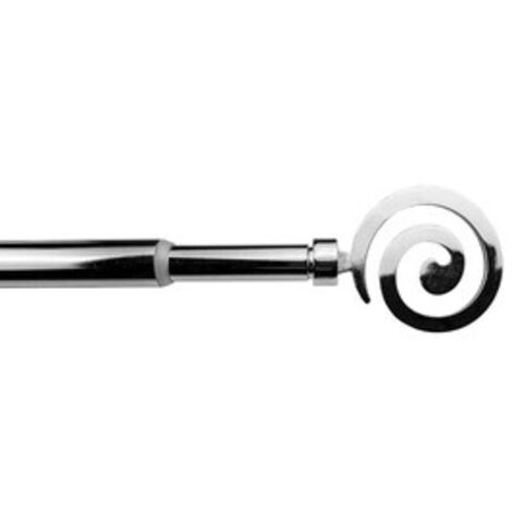 BASTONE METALLO D 12/9  70/120CM SPIRALE CROMO 6 PZ