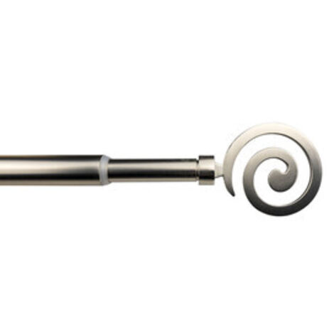 BASTONE METALLO D 12/9  70/120CM SPIRALE NICHEL