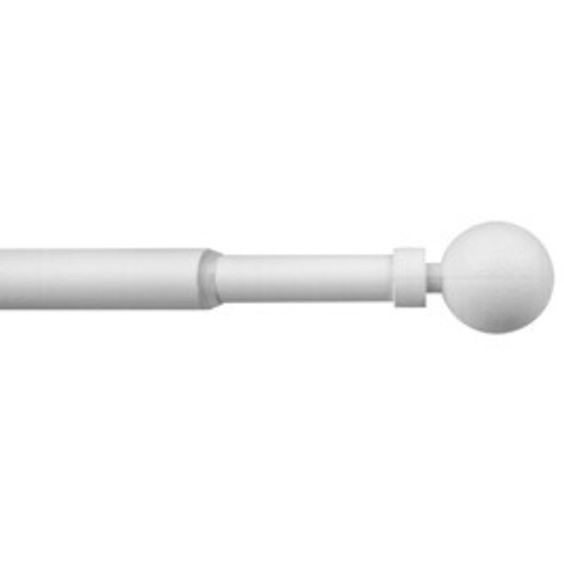 Bastone Metallo D 12 9 70 120cm Palla Bianco