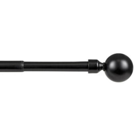 BASTONE METALLO D 19/16 120/210CM BOCCIA NERO- 6,0 pz