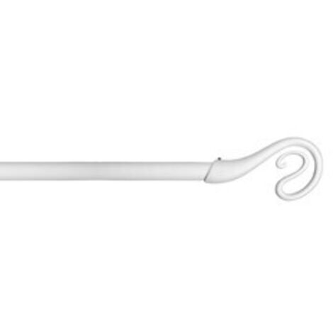 BASTONE METALLO D 20/19 120/210CM NAIROBI BIANCO- 6,0 pz