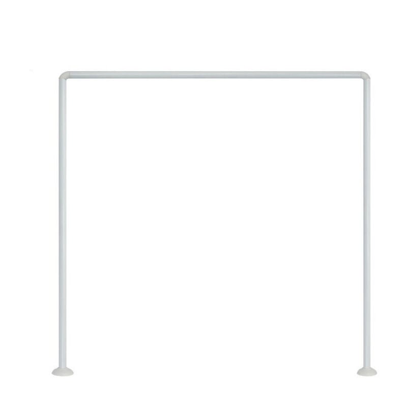 Bastone per tenda doccia universale regolabile angolare con aste 90X90X90 cm bianca asta per tende