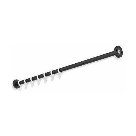 Bastone per tende 1000mm. acciaio inossidabile nero opaco profondo