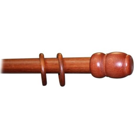 Bastone per tende a tiro - Ø35 mm x 210 cm - ciliegio
