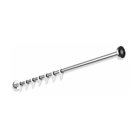 Bastone per tende d : 2,5 cm 1000 mm. acciaio inossidabile vc