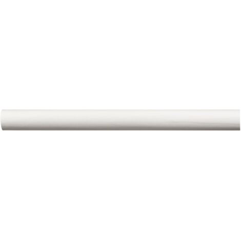 bastone per tende in legno da 200 cm con diametro 28 mm - bianco