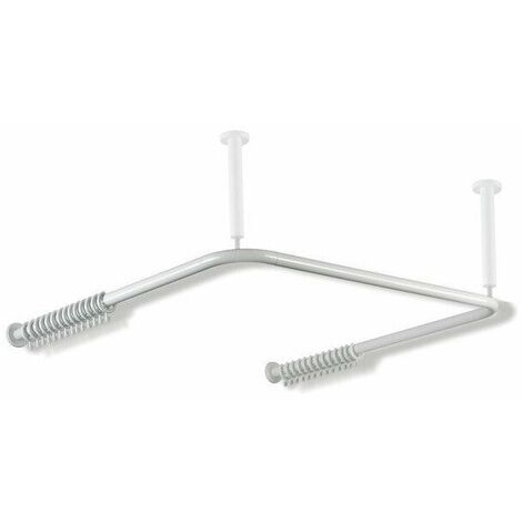 Bastone per tende SERIE 801 d : 33mm 1000x1000x1000mm 28 R. bianco puro