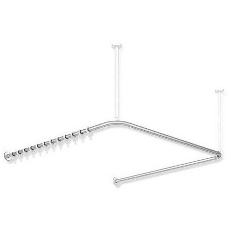 Bastone per tende Sonderl. d- 2,5 cm Acciaio inossidabile levigato opaco