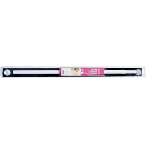 BASTONE TELAIO TENDA DOCCIA 1 UN LATO ESTENSIBILE Asta 80x135 Alluminio Ventose