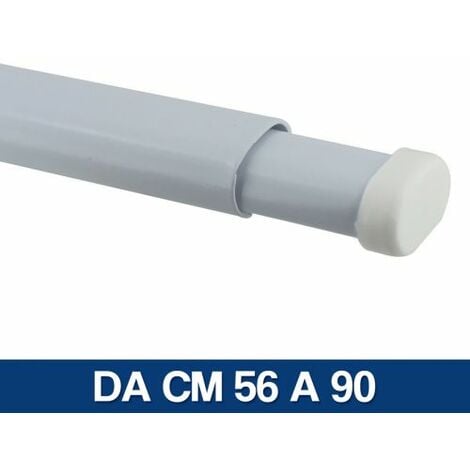 BASTONE TENDA ESTENSIBILE A PRESSIONE A VETRO MOLLA BACCHETTE 2 PEZZI  (13801V) DA CM 27 A 40 (13801)