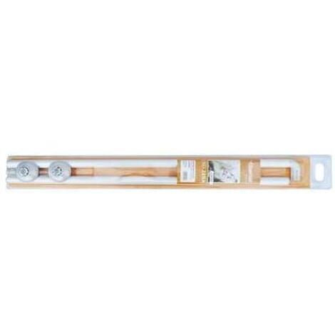 BASTONE TUBO PER TENDA DOCCIA VASCA 2 LATI ALLUMINIO BIANCO cm 80X80
