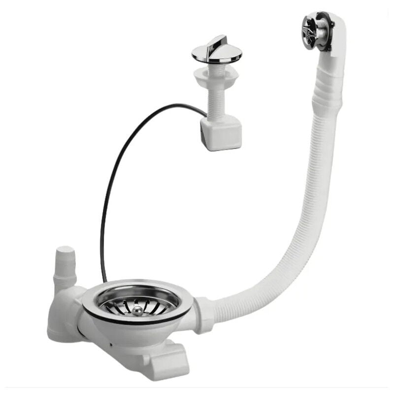 

Nicoll - Basurero automático cromado de residuos a/too lleno f/fregadero 1 lavabo SAS-0204118