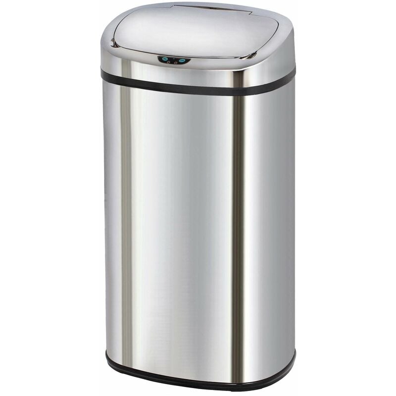

Cubo de basura automático de cocina MAJESTIC 68L de gran capacidad en acero inoxidable con fleje