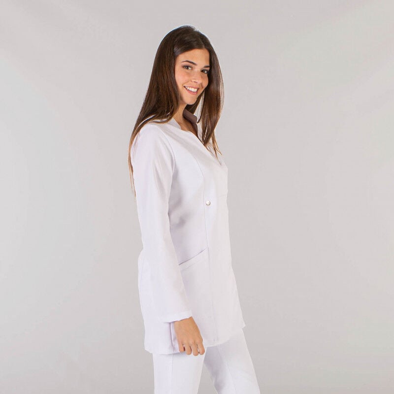 

Bata blanca manga larga transpirable de mujer GARY'S Tania | Blanco - XS