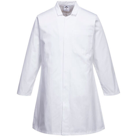 Bata de alimentación de un bolsillo, de caballero 2202 XL Blanco