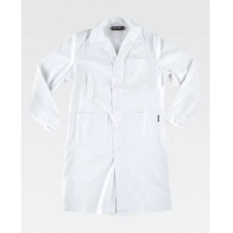 Bata de servicios para mujer con bolsillos laterales WORKTEAM B6111 58/60 Blanco