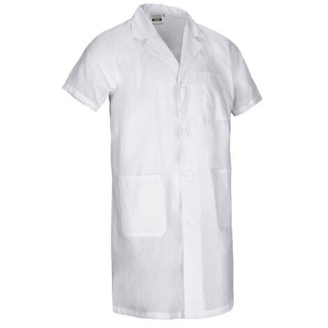Bata de trabajo manga corta y bolsillos STORE 3XL Blanco