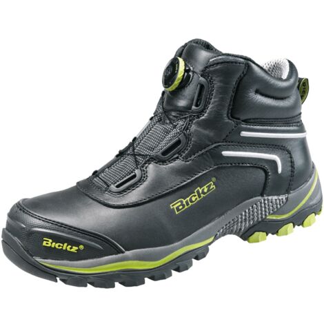 BATA S3 Schnürstiefel Bickz 305 BOA anthrazit/schwarz/gelb Gr. 46
