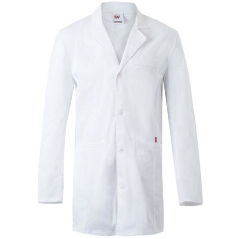 Bata sanitaria corta stretch para hombre con manga de sastre VELILLA 539008S
