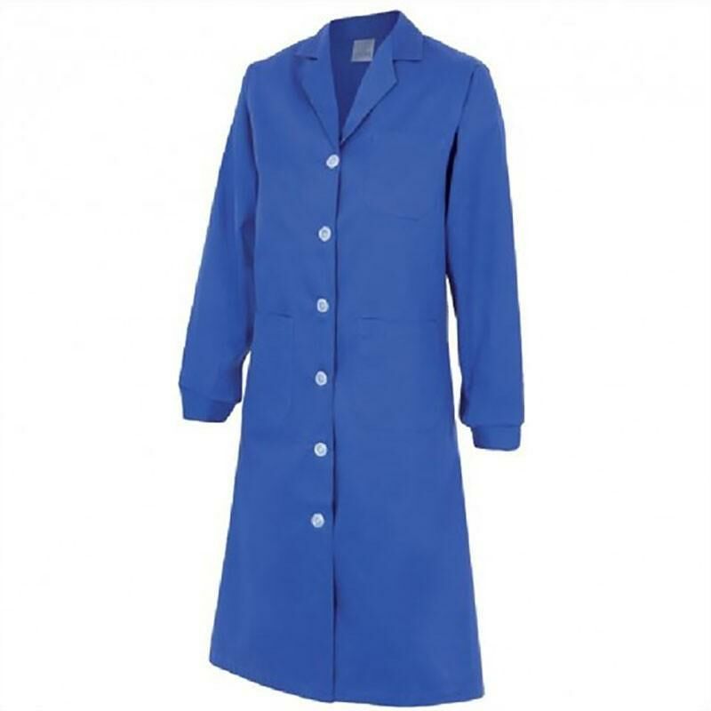 Bata trabajo señora manga larga tergal varios colores talla 40-54 color ropa color azulina tallaje talla 44