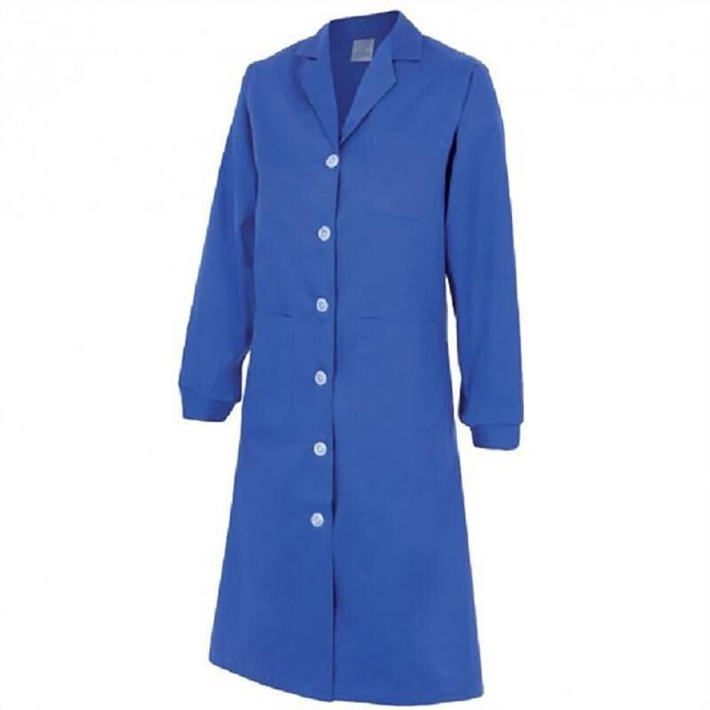 Bata trabajo señora manga larga tergal varios colores talla 40-54 color ropa color azulina tallaje talla 42