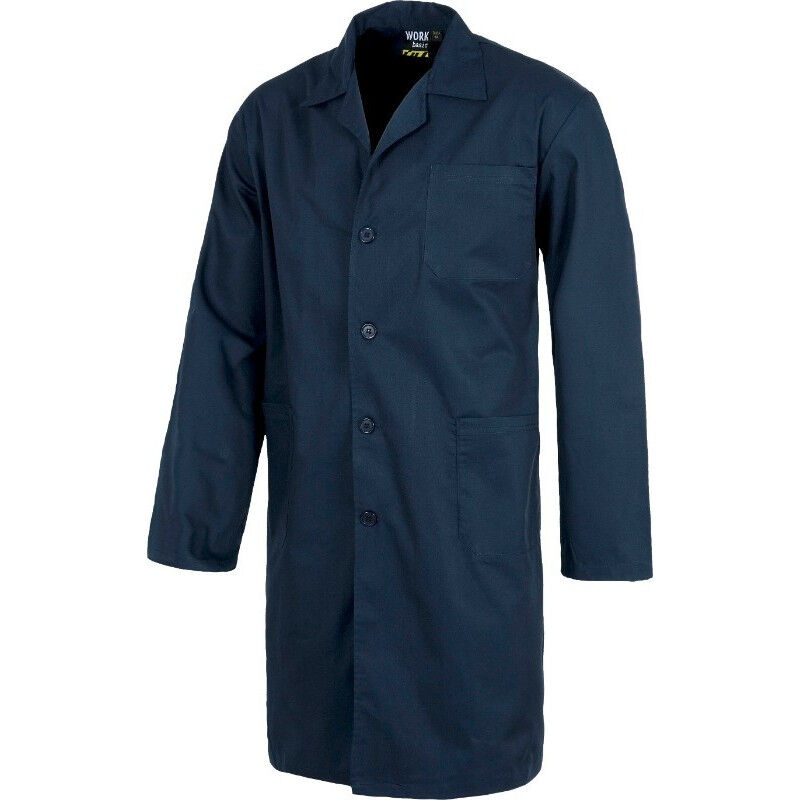 

Bata de servicios de manga larga unisex WORKTEAM B7100 | Azul marino - 64