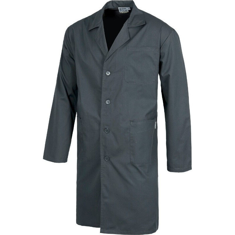 

Bata de servicios de manga larga unisex WORKTEAM B7100 | Gris - 52