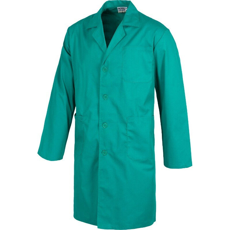 

Bata de servicios de manga larga unisex WORKTEAM B7100 | Verde - 64
