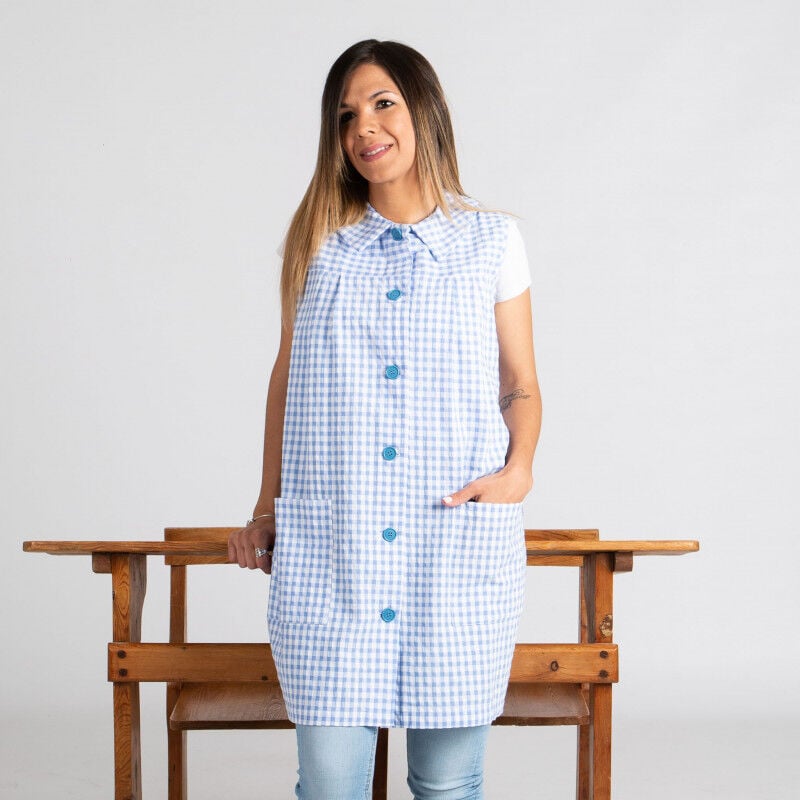 

Gary ´ S - Bata para maestra sin mangas y cuello camisero GARY'S | L - Celeste