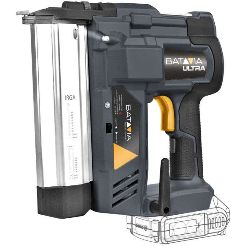 Cloueuse agrafeuse 18V sans fil Batavia Ultra - Batterie 4.0 Ah et chargeur 2.4 Ah inclus