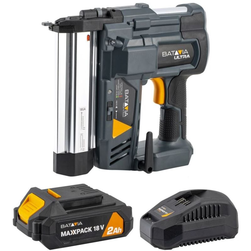 Cloueuse agrafeuse 18V sans fil Batavia Ultra - Batterie 2.0 Ah et chargeur 2.4 Ah inclus
