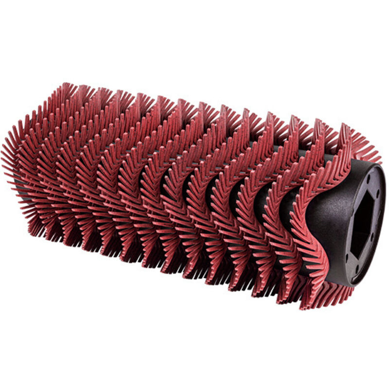 Maxxbrush brosse robuste en métal/nylon rouge