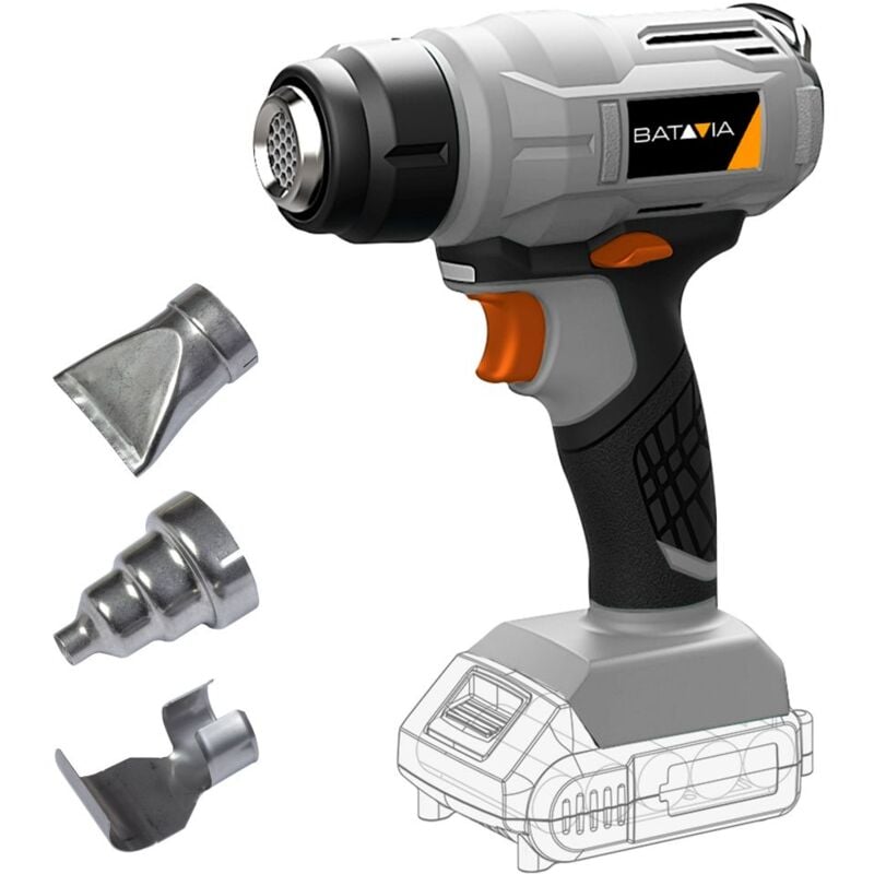 Batavia - Décapeur thermique 18V sans fil Maxxpack - jusqu'à 550°C - Sans batterie ni chargeur