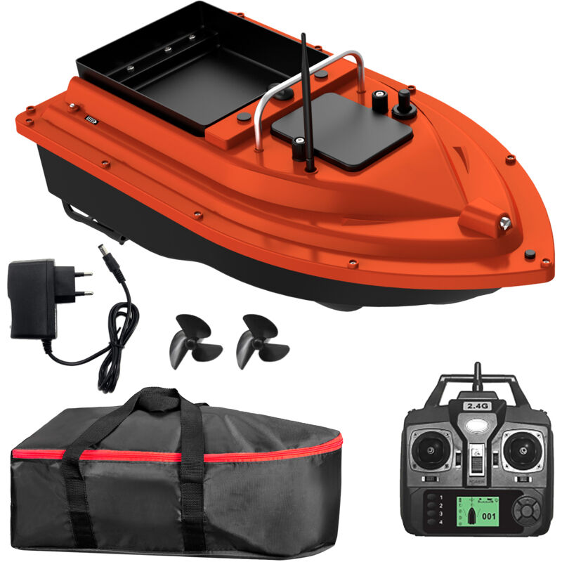 Bateau-Appât gps avec Grand Réservoir d'Appâts – Bateau-Appât Automatique – Portée de Télécommande de 400 à 500 Mètres