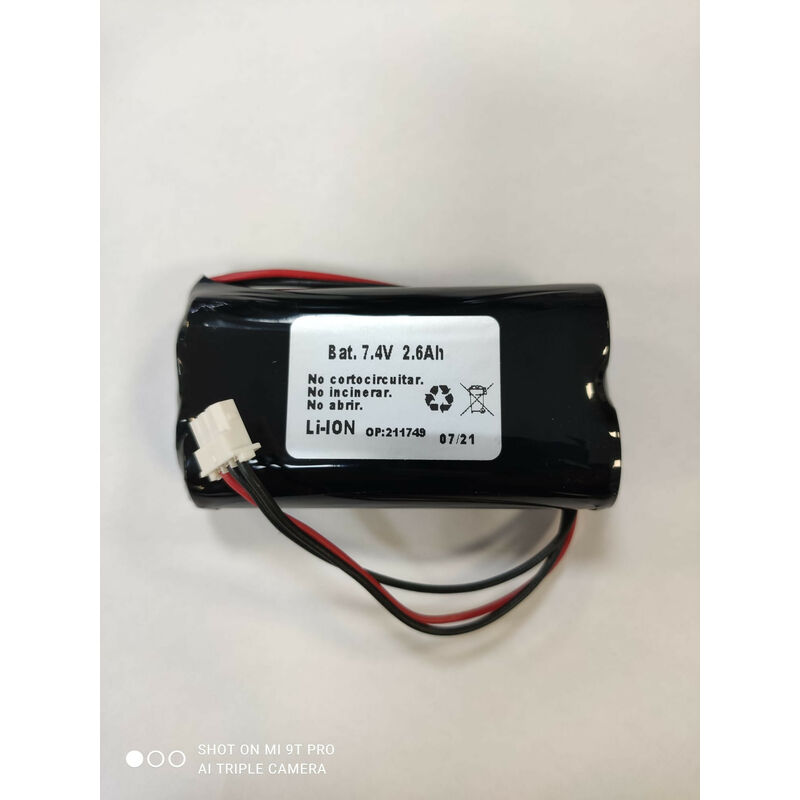 

Bateía Litio 2x18650 7,4v 2600mah Recargable Liom18650f2