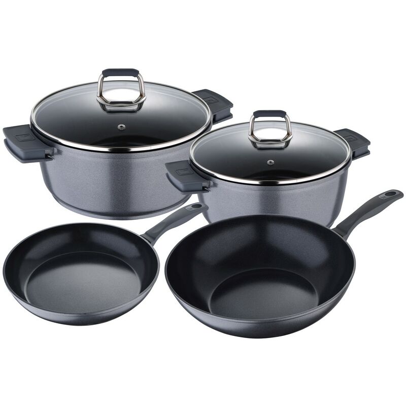 

Set 6pc batería de cocina aluminio, inducción, Titan