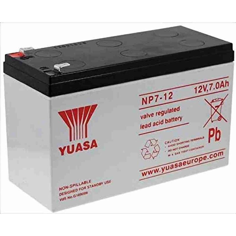 

Batería de plomo NP7-12, 12 V 7 Ah, VDS - Yuasa