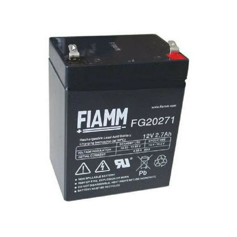 

Batería Plomo AGM FG20271 12V 2.7Ah - Fiamm