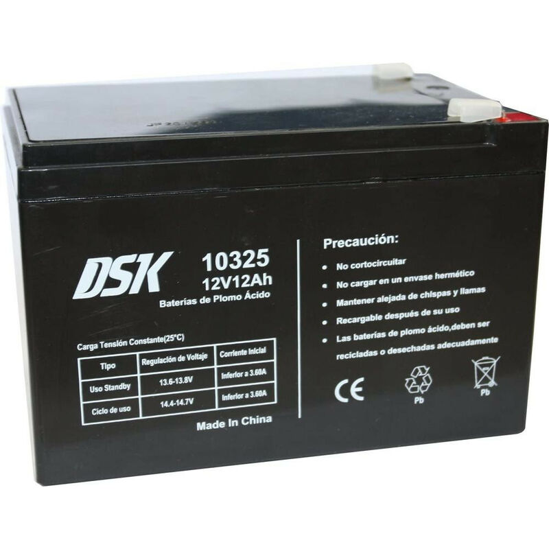 

Batería Plomo 10325 12V 12Ah - DSK