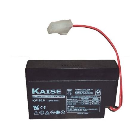 Bateria 12V 00800 Mah Placas De Pb-Ca Kaise Kb1208