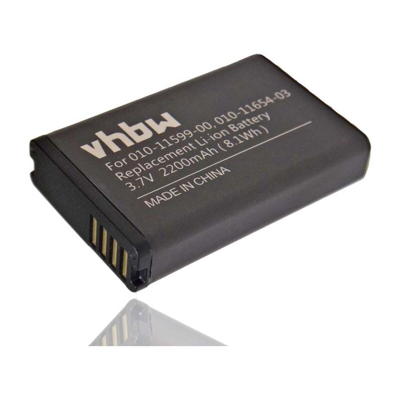 

Batería 2200mAh (3.7V) para Navi GPS Ortung GARMIN E1GR, E1GR VIRB ELITE, E2GR, E2GR VIRB ELITE, Action HD cámara1.4 por 010-11599-00, 010-11654-03.