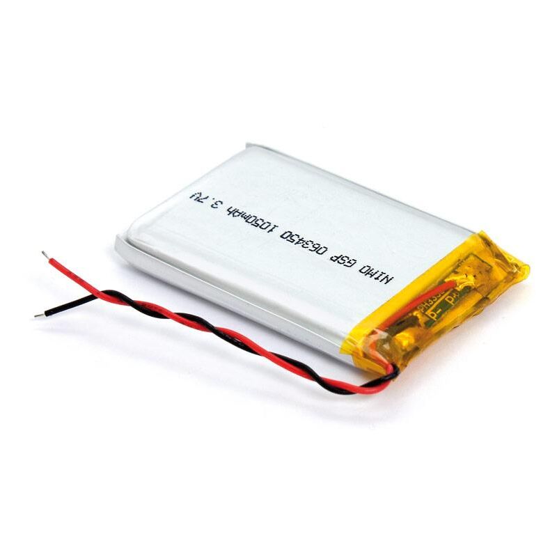 

Bateria Litio 3,7V 1100mA Cto. Control 34x50x6mm