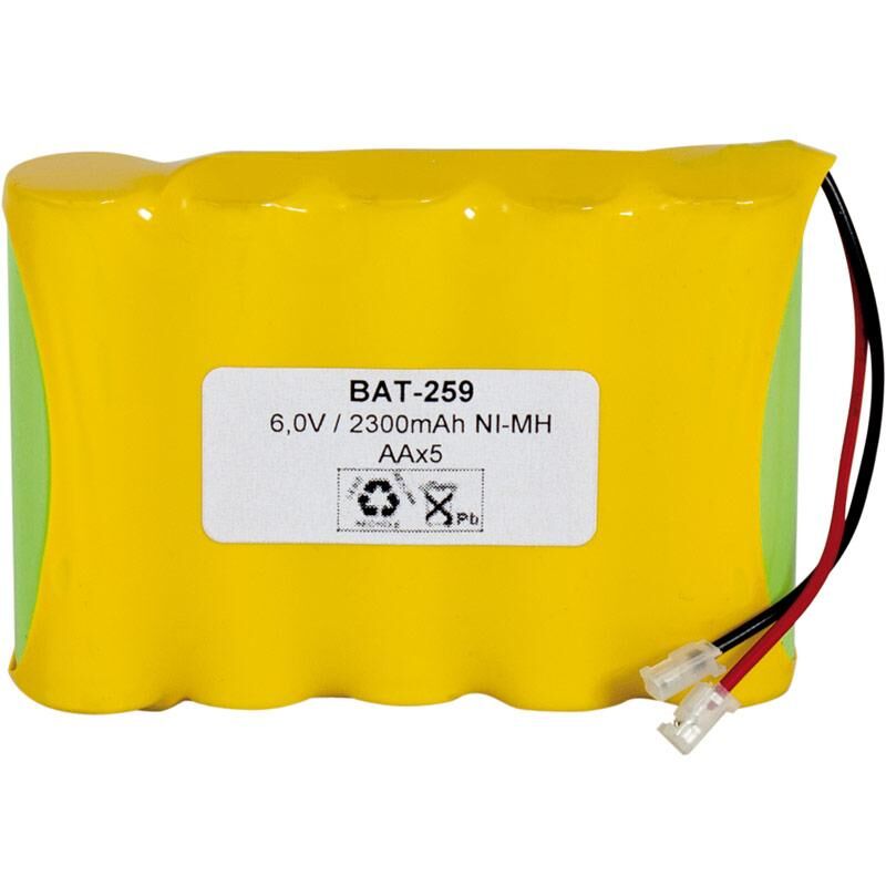 

Bateria NiMh 6V 2500mA + PTC 5xAA Conector Universal