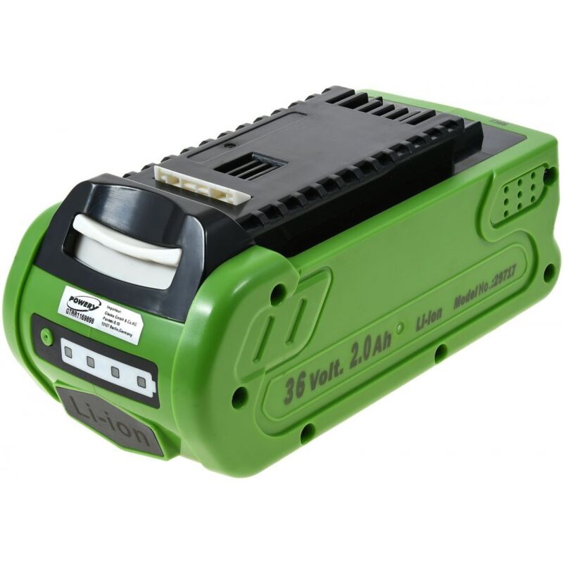 

Powery - Batería adecuada para cortacésped Greenworks G40LM41, aspirador de hojas GD40BV, modelo G40B2 entre otros más